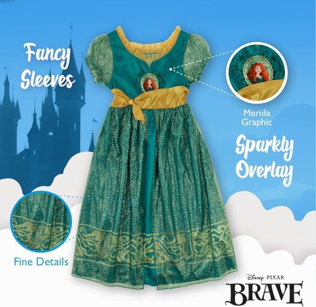 Disney Girls' Fantasy Gown Nightgown