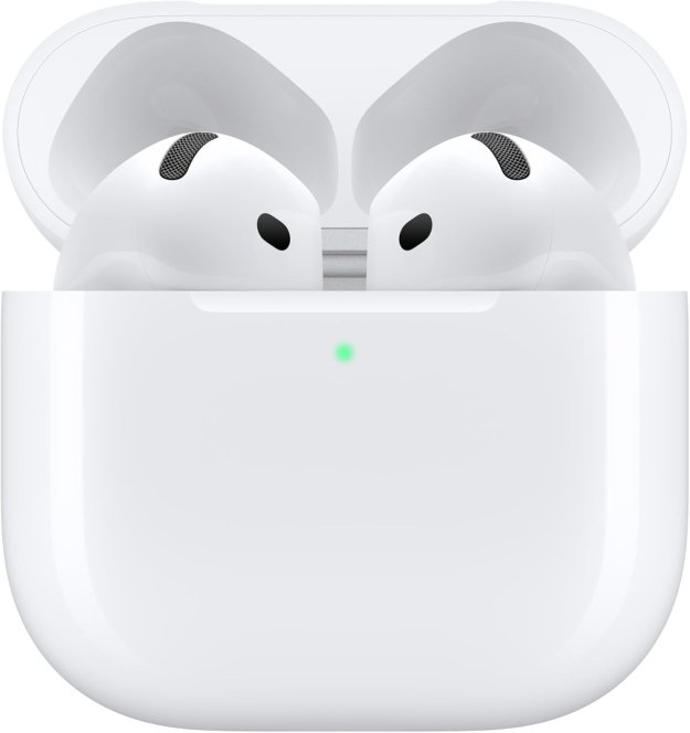 Apple AirPods 4 Wireless Earbuds, Bluetooth Headphones, with Active Noise Cancellation, Adaptive Audio, Transparency Mode, Personalized Spatial Audio, USB-C Charging Case, Wireless Charging, H2 Chip