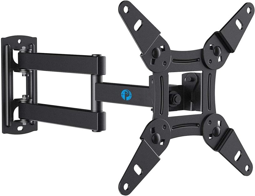 Pipishell Full Motion TV Monitor Wall Mount Bracket Swivel Tilt Extension Rotation for Echo Show 21/15 and Most 13-42 Inch LED LCD Flat Curved Screen TVs & Monitors, Max VESA 200x200mm up to 44lbs