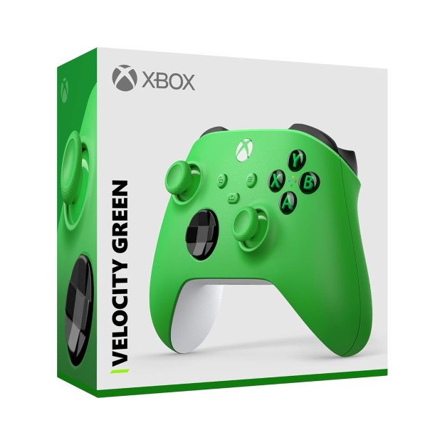 Xbox Core Wireless Gaming Controller – Velocity Green Series X|S, One, Windows PC, Android, and iOS