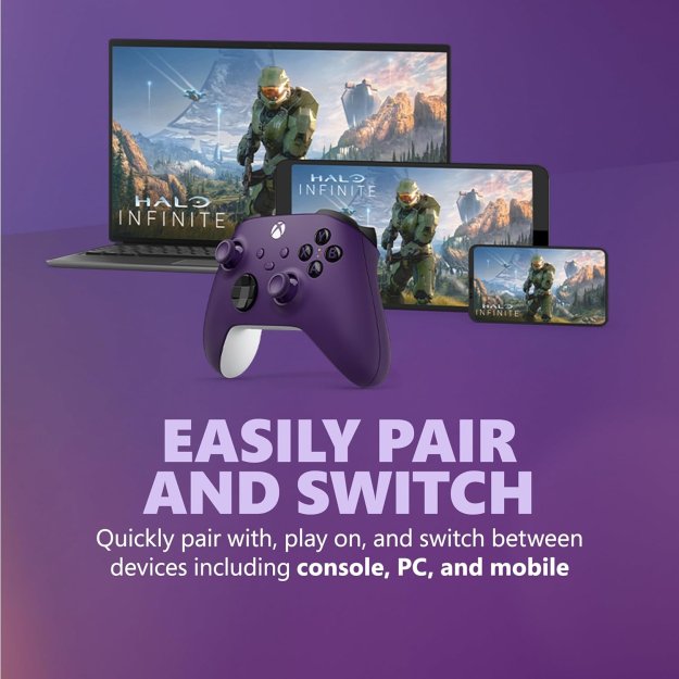 Xbox Core Wireless Gaming Controller – Astral Purple Series X|S, One, Windows PC, Android, and iOS