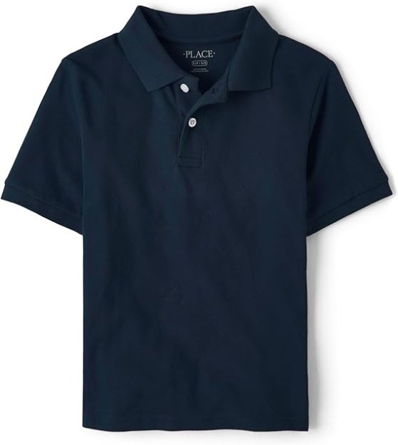 The Children's Place Boys' Uniform Short Sleeve Pique Polo