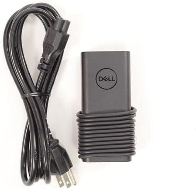 Dell 65W USB-C Laptop Charger for XPS and Latitude 5000 - Power Cord Included