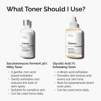 The Ordinary Glycolic Acid 7% Exfoliating Toner, Brightening and Smoothing Daily Toner for More Even-Looking Skin Tone, 8.1 Fl Oz