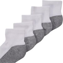 Hanes Boys' Socks, Double Tough Cushioned Ankle and No Show, 12-Pair Packs