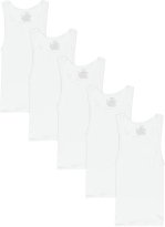 Hanes Boys' Ecosmart Cotton Tank Undershirt 5-Pack