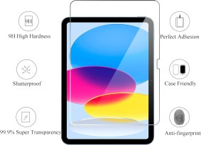 Ailun 2 Pack Screen Protector for iPad 10th Generation 10.9 Inch Display 2022 Tempered Glass [Face ID & Apple Pencil Compatible] Ultra Sensitive Case Friendly [2 Pack]