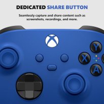 Xbox Wireless Controller Shock Blue - Wireless - Bluetooth - USB Series X, Series S, One, PC, Android, iOS, Tablet - Shock Blue